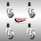 Service Caster 3 Inch 316SS Gray Polyurethane Swivel 1-5/8 Inch Expanding Stem Caster Set SCC SCC-SS316EX20S314-PPUB-158-4 - alternate 2